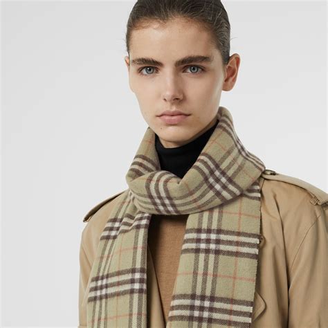 burberry classic cashmere scarf in heritage check|burberry cashmere classic plaid scarf.